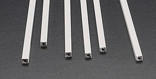 Plastruct 90202 3/16” x 3/32” x 15" ABS Plastic Square Tubing (Pack of 6)