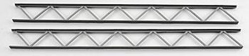 Plastruct 90408 1-27/32" x 12" x 1" ABS Warren Open Web Truss (Pack of 2)