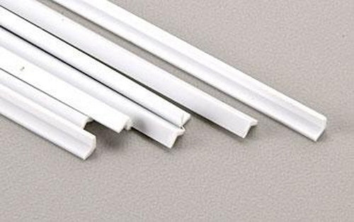 Plastruct 90504 1/8" x 15" x 1/8" Styrene Angle (Pack of 7)