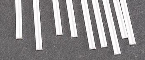 Plastruct 90532 0.040" x 10" x 3/32" Styrene Channel (Pack of 10)