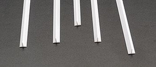 Plastruct 90565 3/16" x 24" x 3/16" Styrene Tee (Pack of 5)