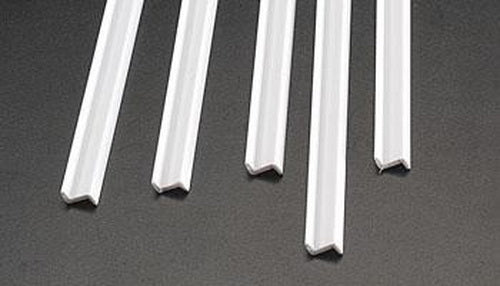 Plastruct 90595 Styrene Zee Bar 1/4" / 6.4mm (Pack of 5)