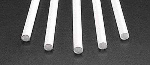 Plastruct 90608 3/8" x 15" Styrene Molded Round Tubes (Pack of 5)