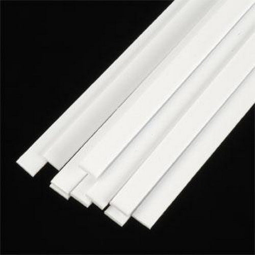 Plastruct 90746 1/8" x 10" x 0.040" Styrene Strip (Pack of 10)