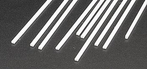 Plastruct 90754 0.080" x 10" x 0.060" Styrene Strip (Pack of 10)