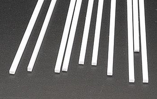 Plastruct 90776 .125" x 10" x 0.100" Styrene Strip (Pack of 10)