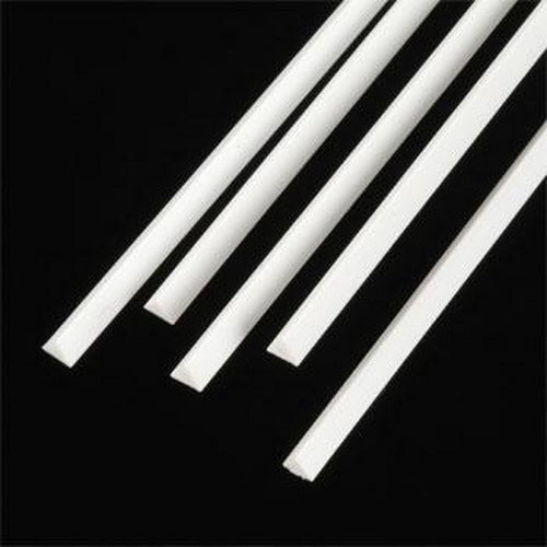 Plastruct 90846 .125" x 10" x 0.125" Triangular Styrene Rod (Pack of 5)