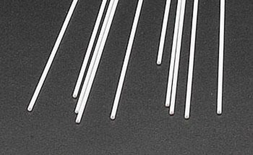 Plastruct 90855 .040" x 10" Round Styrene Rod (Pack of 10)