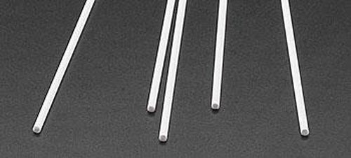 Plastruct 90859 .080" x 10" Round Styrene Rod (Pack of 5)