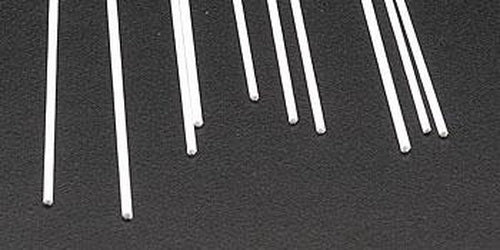 Plastruct 90875 .080" x 10" Hexagonal Styrene Rod (Pack of 10)