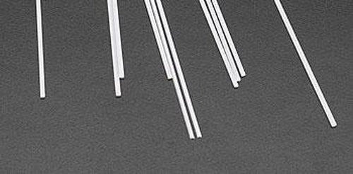 Plastruct 90880 .040" x 10" x .020" Half-Round Styrene Rod (Pack of 10)