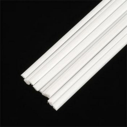 Plastruct 90893 .060" x 10" x .060" Quarter-Round Styrene Rod (Pack of 10)