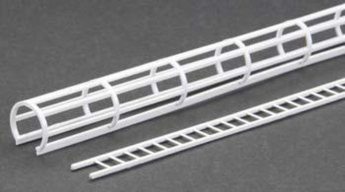 Plastruct 90973 O 23/32” x 12” Sytrene Safety Cage & Ladder Set