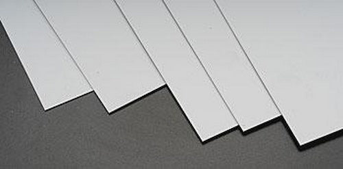 Plastruct 91002 7" x .020" x 12" ABS Sheet (Pack of 5)