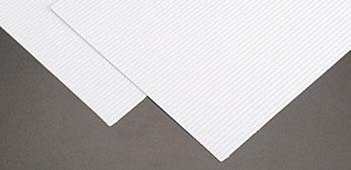 Plastruct 91550 12" x 1/16" x 7" Clapboard Siding Sheet (Pack of 2)