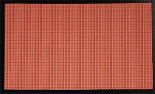 Plastruct 91666 O 12" x 7" Ridged Clay Tile Sheet (Pack of 2)