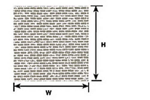Plastruct 91887 HO 7-1/2" x .010" x 10" Gray Brick Sheet (Pack of 2)