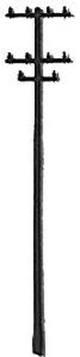 Plastruct 94851 O Scale Bronw Plastic Telephone Poles (Pack of 5)