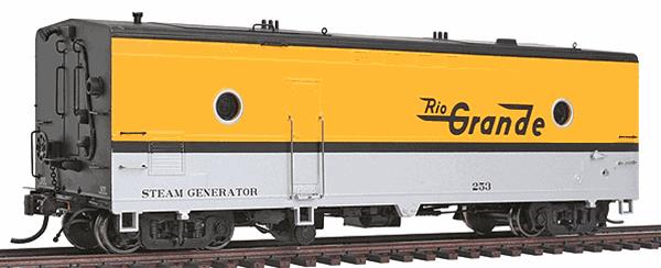 Rapido Trains 107167 HO Denver & Rio Grande Western Steam Generator Car #253