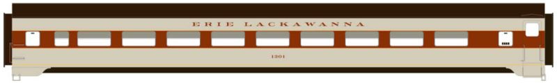 Rapido Trains 501048 N Erie Lackawanna Duplex Sleeper 