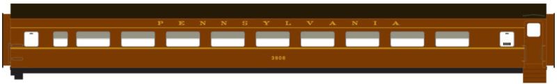 Rapido Trains 501072 N Pennsylvania RR Duplex Sleeper "Chartiers Creek