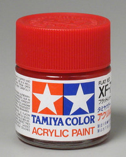 Tamiya 81307 Acrylic Flat Red XF-7 3/4 oz. Bottle