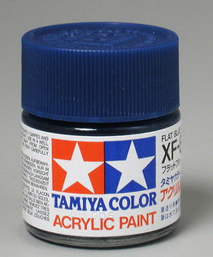 Tamiya 81308 XF-8 Flat Blue Acrylic Paint - 23 ml. Bottle