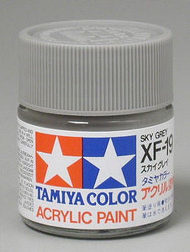 Tamiya 81319 XF-19 Sky Grey Flat Acrylic Paint - 23 ml. Bottle