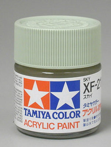 Tamiya 81321 XF-21 Sky Flat Acrylic Paint - 23 ml. Bottle