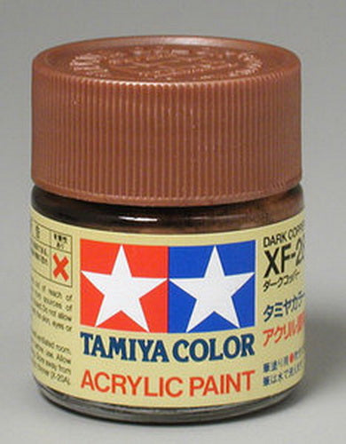 Tamiya 81328 XF-28 Dark Copper Flat Acrylic Paint - 23 ml. Bottle