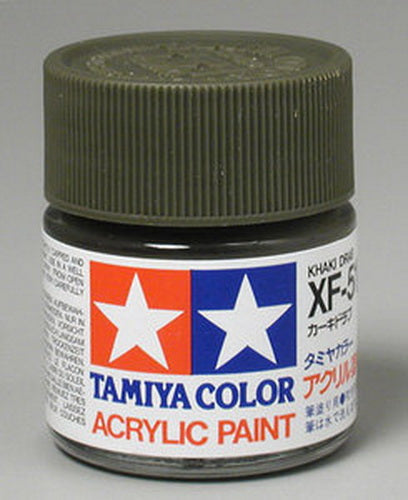 Tamiya 81351 XF-51 Khaki Drab Flat Acrylic Paint - 23 ml. Bottle