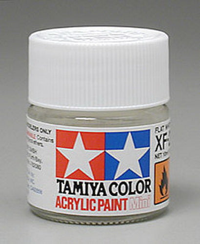 Tamiya 81702 XF-2 Flat White Acrylic Mini Paint - 10 ml. Bottle