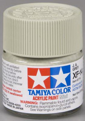 Tamiya 81714 XF-14 J.A. Grey Acrylic Mini Paint 10 ml Bottle