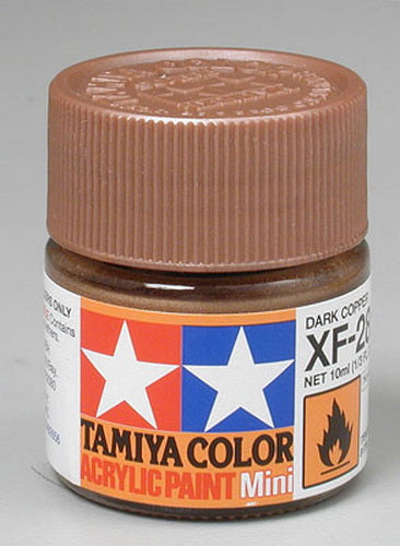 Tamiya 81728 XF-28 Dark Copper Acrylic Mini Paint 10 ml Bottle