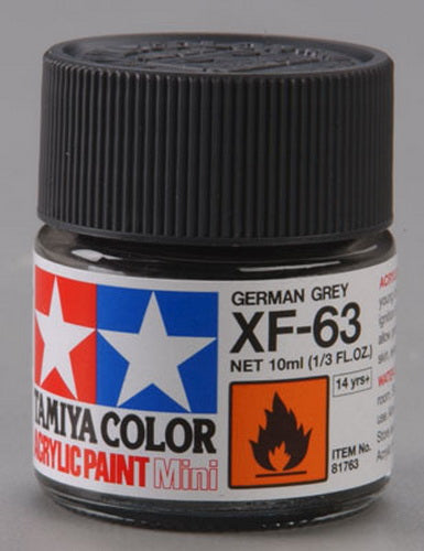Tamiya 81763 XF-63 German Grey Acrylic Mini Paint 10 ml Bottle
