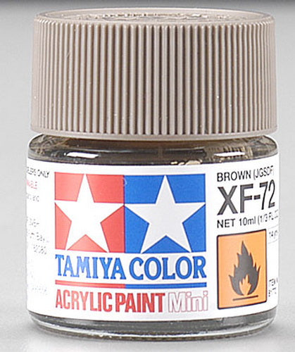 Tamiya 81772 XF-72 JGSDF Brown Acrylic Mini Paint - 10 ml. Bottle