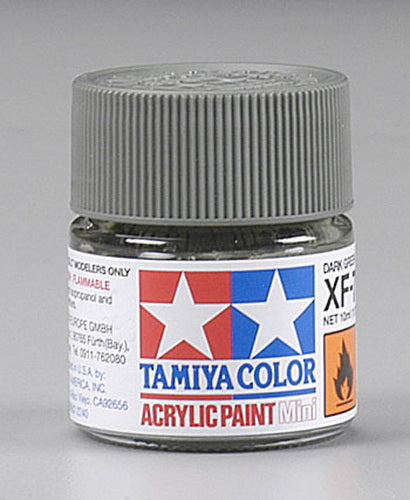 Tamiya 81773 XF-73 Dark Green Acrylic Mini Paint - 10 ml. Bottle