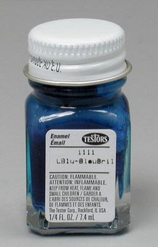 Testors 1111TT Gloss Dark Blue Enamel Paint 1/4 Oz. Bottle
