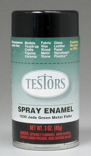 Testors 1630T Flake Green Metallic Enamel 3 oz. Spray Paint Can