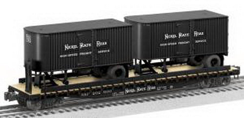 Lionel 6-27891 O NKP PS-4 Flatcar w/Piggyback Trailers
