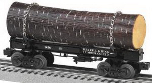Lionel 6-27863 O Gauge Merrill & Ring Lumber Skeleton Log Car