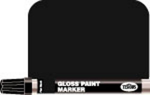 Testors 2549 Black Flat Enamel Marker - 1/3 fl. oz.