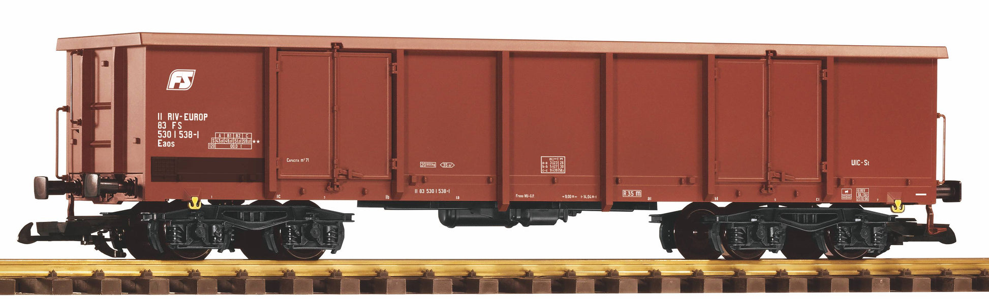 Piko 37749 G Scale Italian State Railways Era IV Gondola Eaos