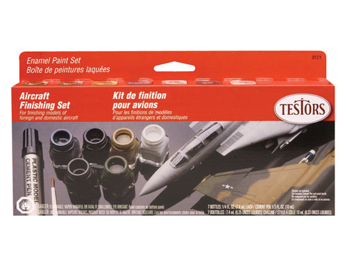 Testors 9121 Aircraft Finishing Enamel Paint Set