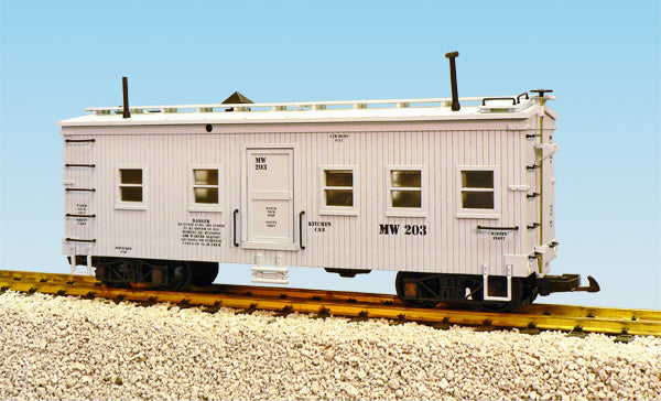 USA Trains R1840 G Maintenance of Way Kitchen Car -Metal Wheels/Weathered