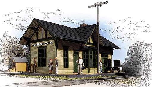 Walthers 933-2707 O Scale Built-Up Golden Valley Depot