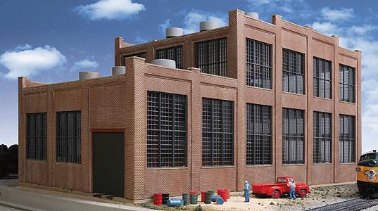 Walthers 933-2970 HO Scale Cornerstone Series Railroad Shop Building Kit