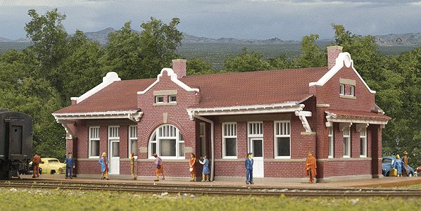 Walthers 933-3803 N Santa Fe-Style Brick Depot Building Kit