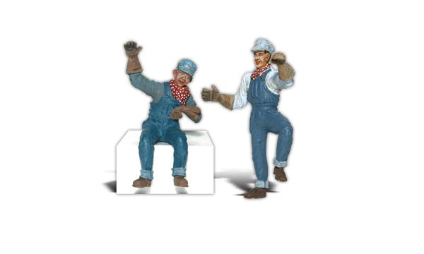 Woodland Scenics A2540 G Earl & Eddie Engineer Figures (Set of 2)