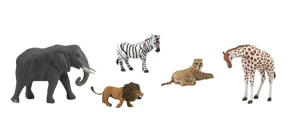 Woodland Scenics SP4346 Scene-A-Rama African Wildlife Figures (Set of 5)
